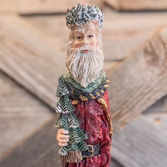 Windsor Collection 12” Santa Pencil Christmas Collectible Decor, Tabletop Santa - Picture 1 of 10